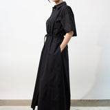 Maison Rabih Kayrouz Poplin Long Dress in Black