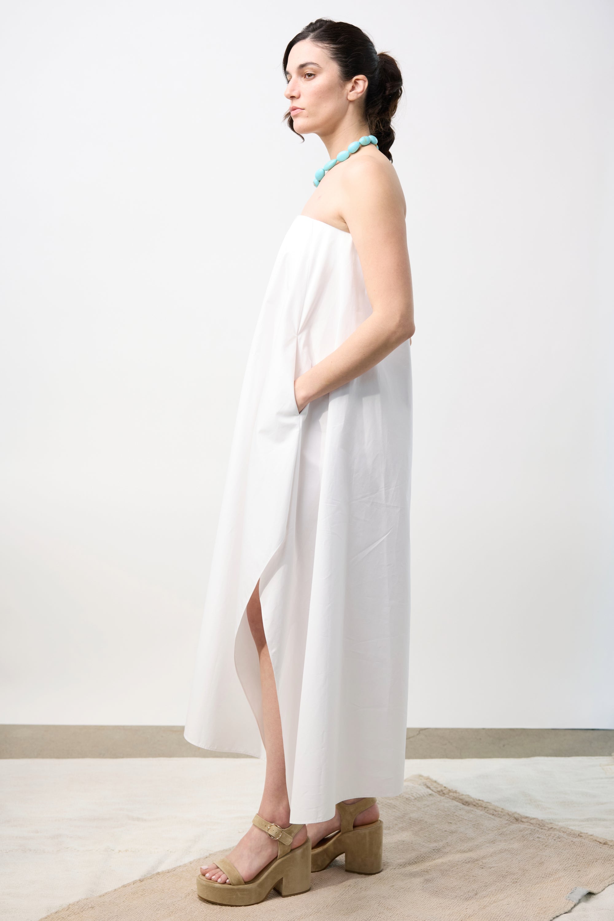 Poplin Short Dress