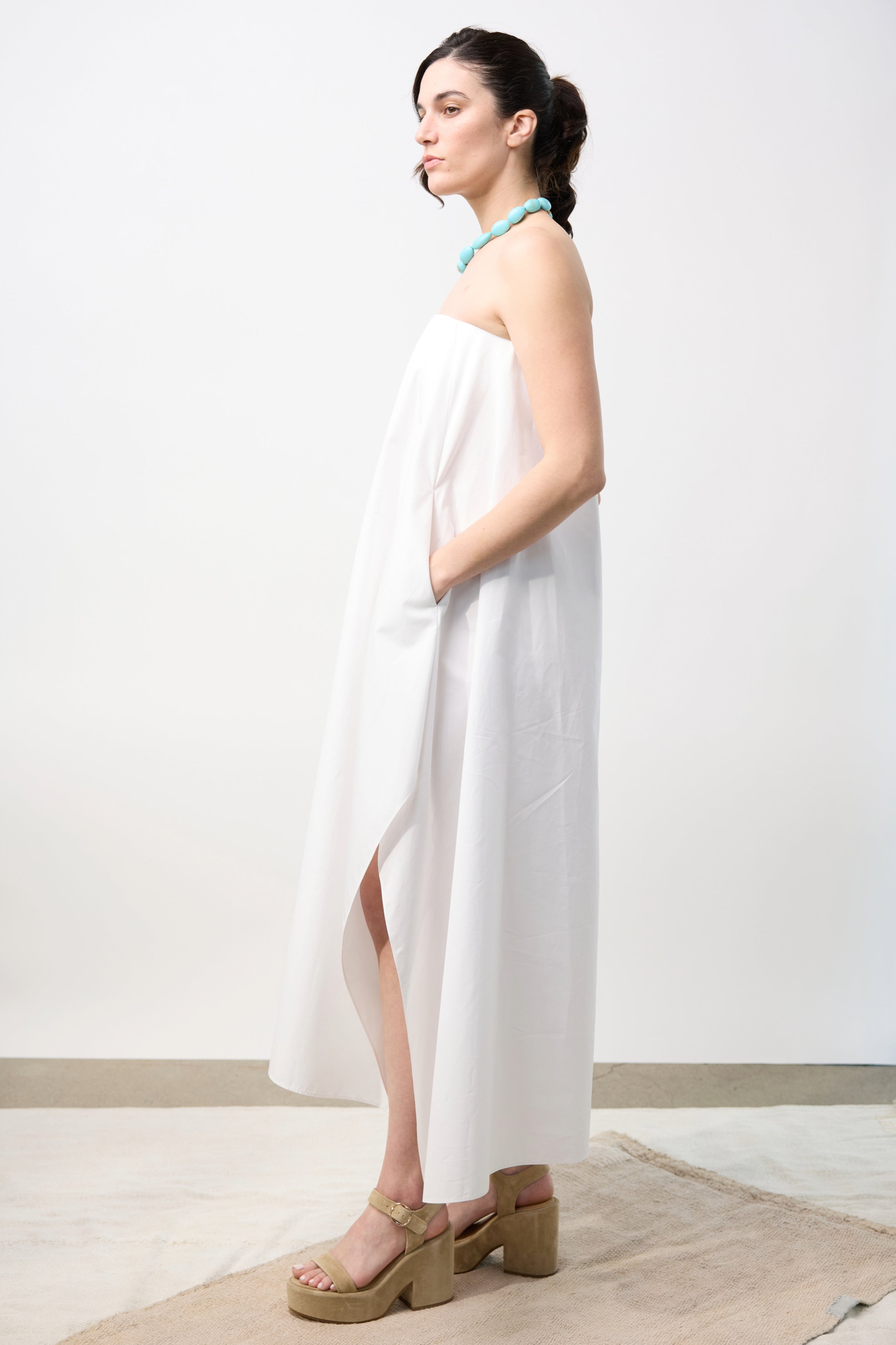 Poplin Short Dress