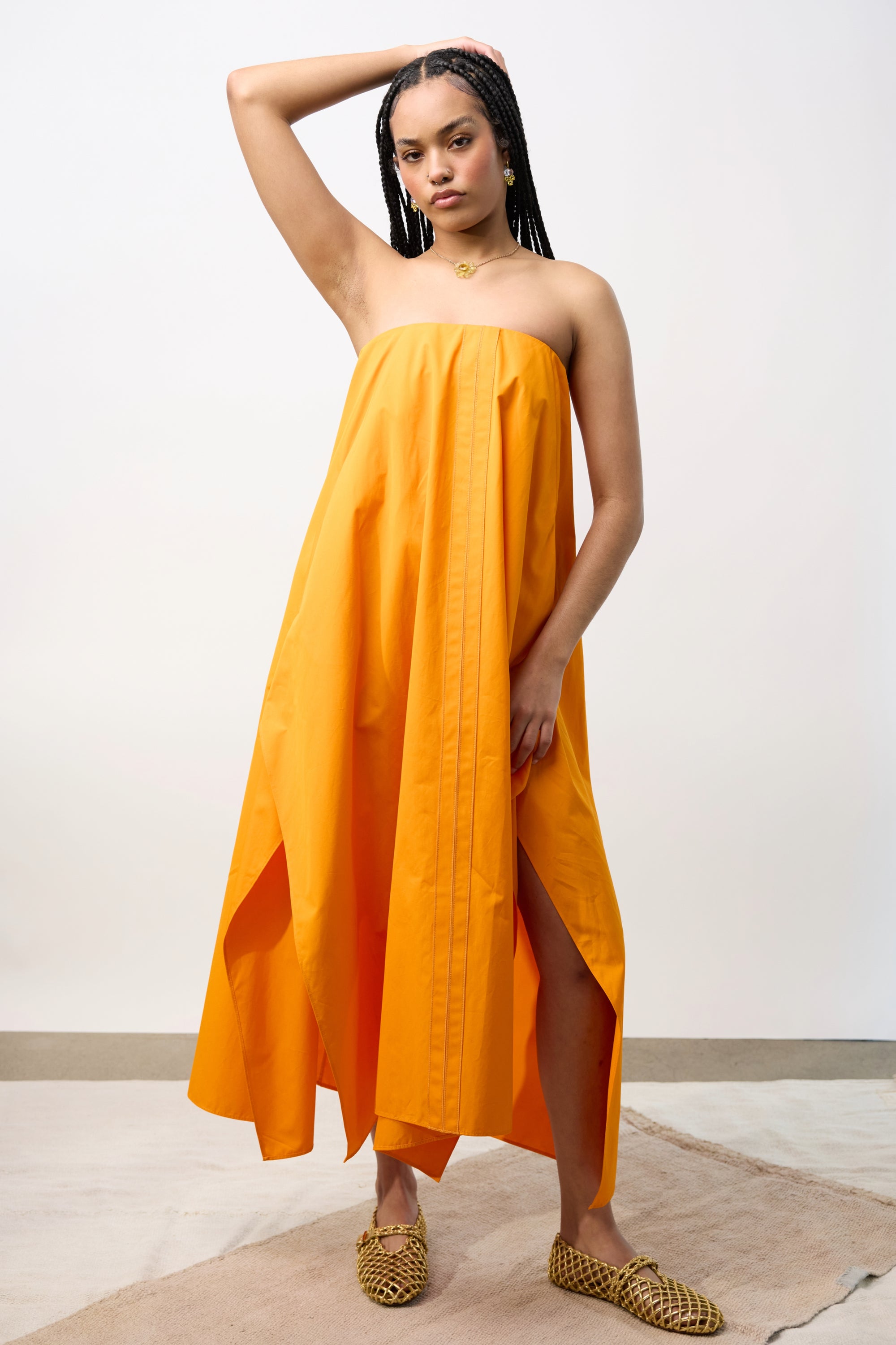 Poplin Short Dress