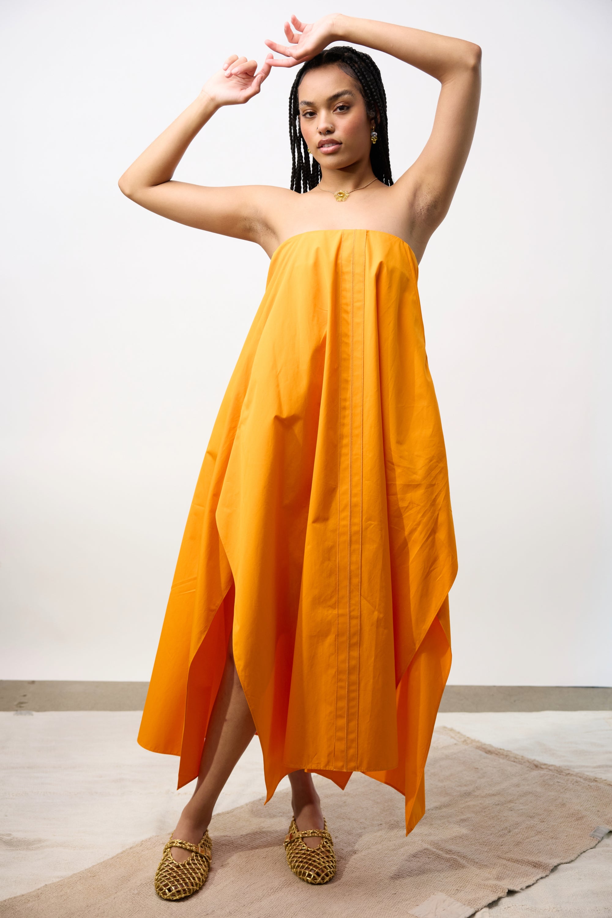 Poplin Short Dress