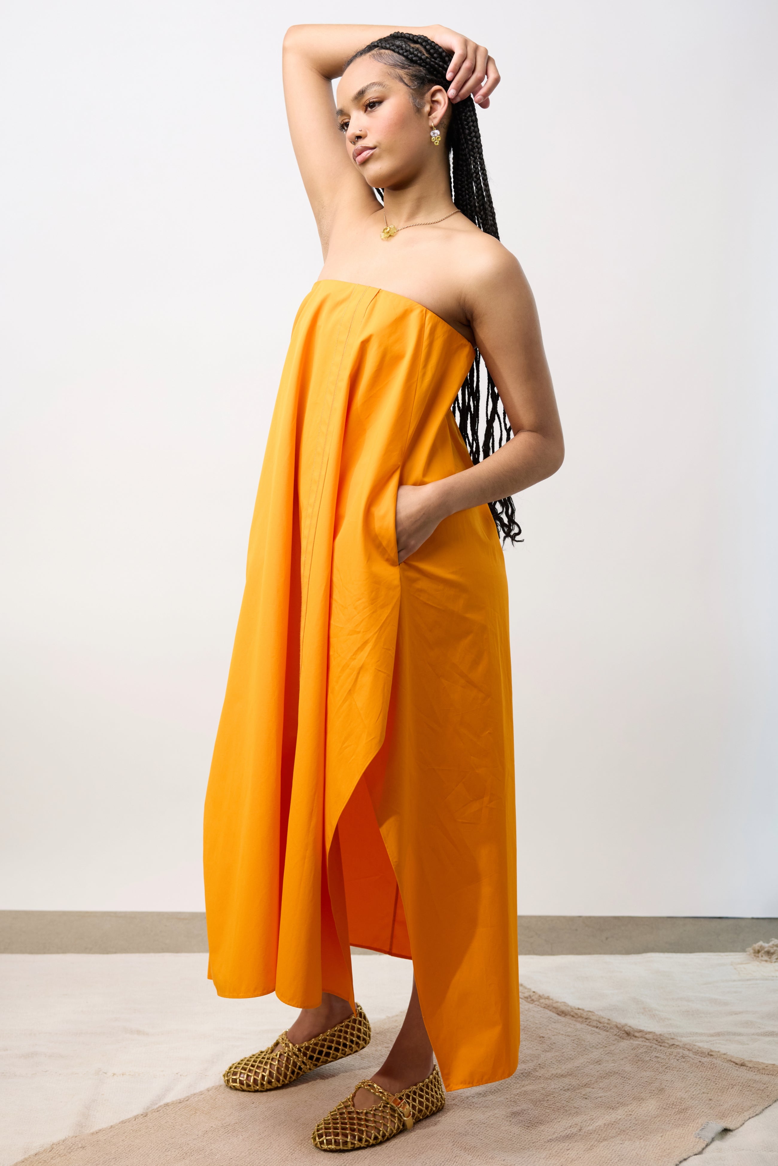 Poplin Short Dress