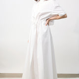Maison Rabih Kayrouz Poplin Long Dress in White