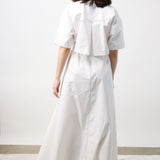 Maison Rabih Kayrouz Poplin Long Dress in White