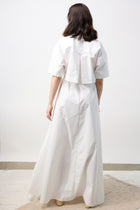 Poplin Long Dress - White