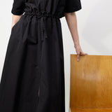 Maison Rabih Kayrouz Poplin Long Dress in Black