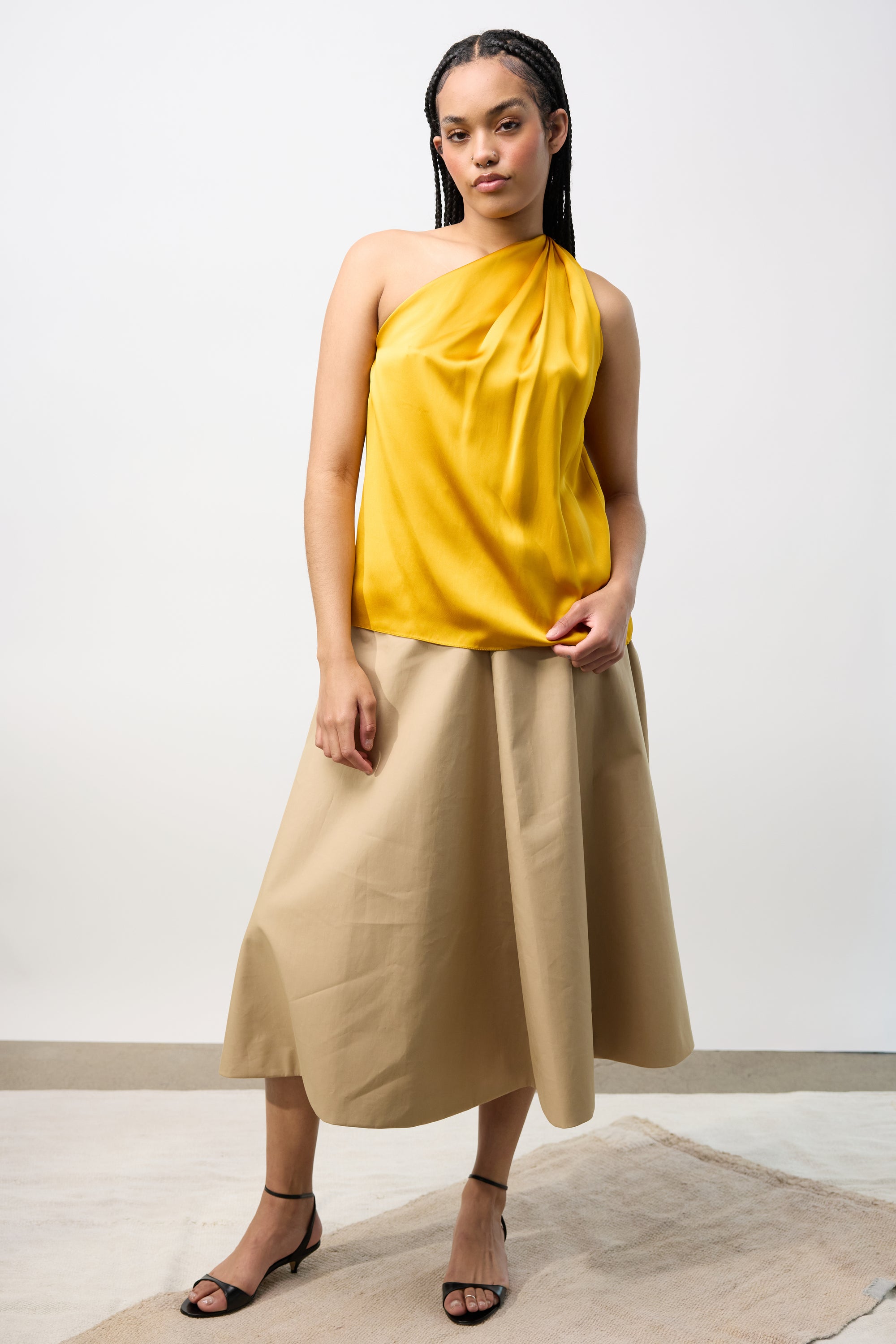 Bonded Cotton Skirt