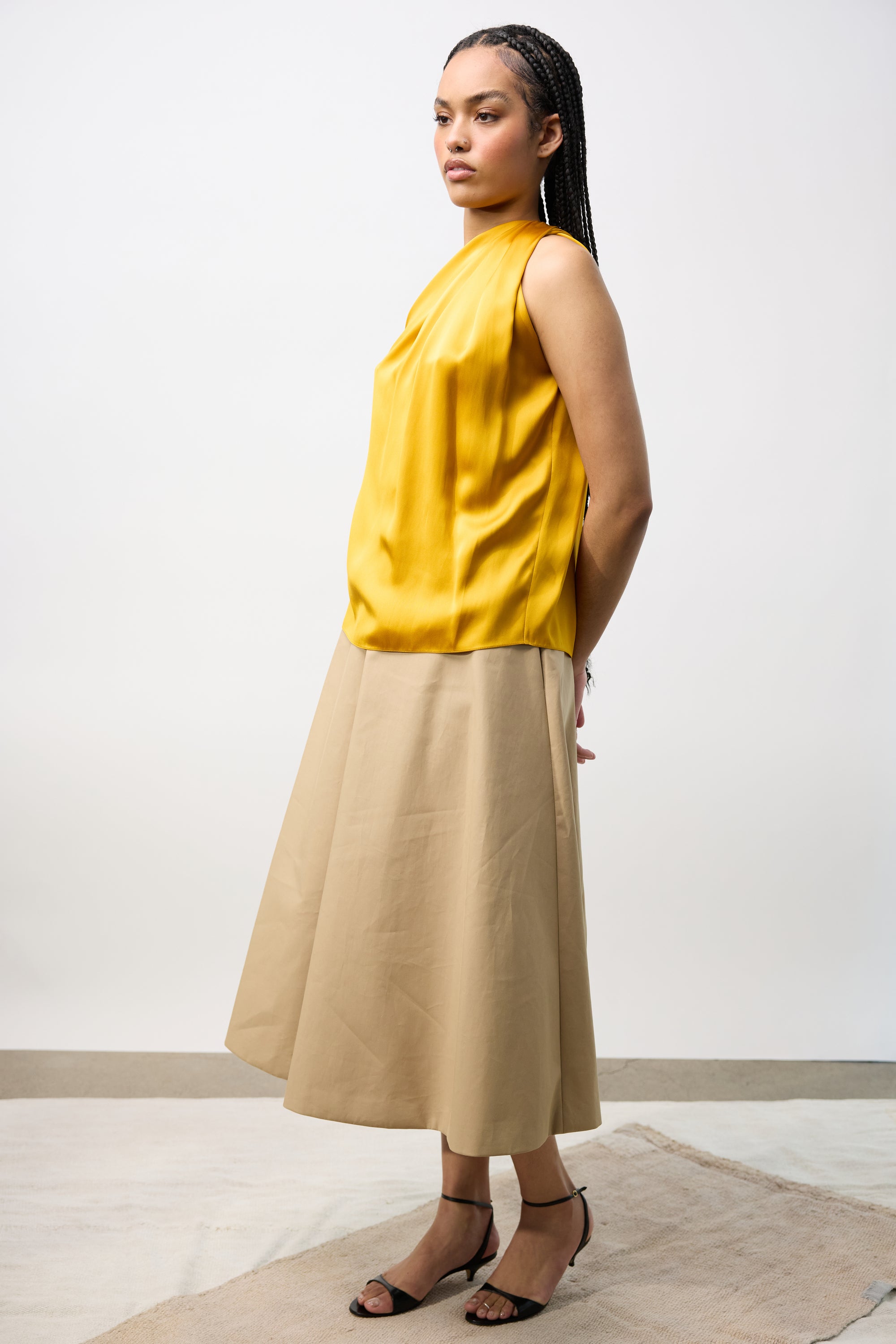 Bonded Cotton Skirt