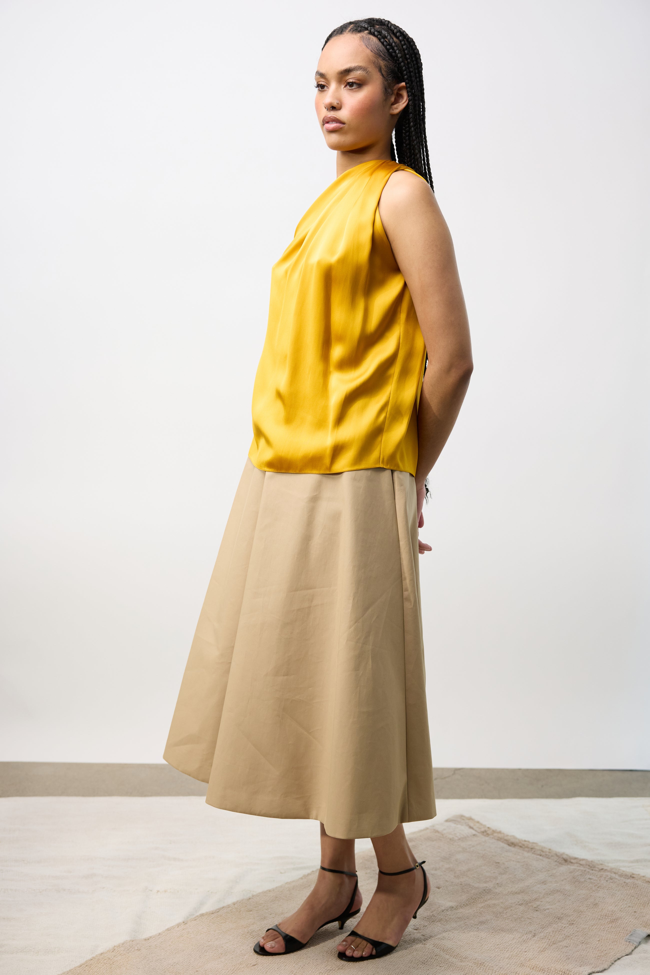 Bonded Cotton Skirt