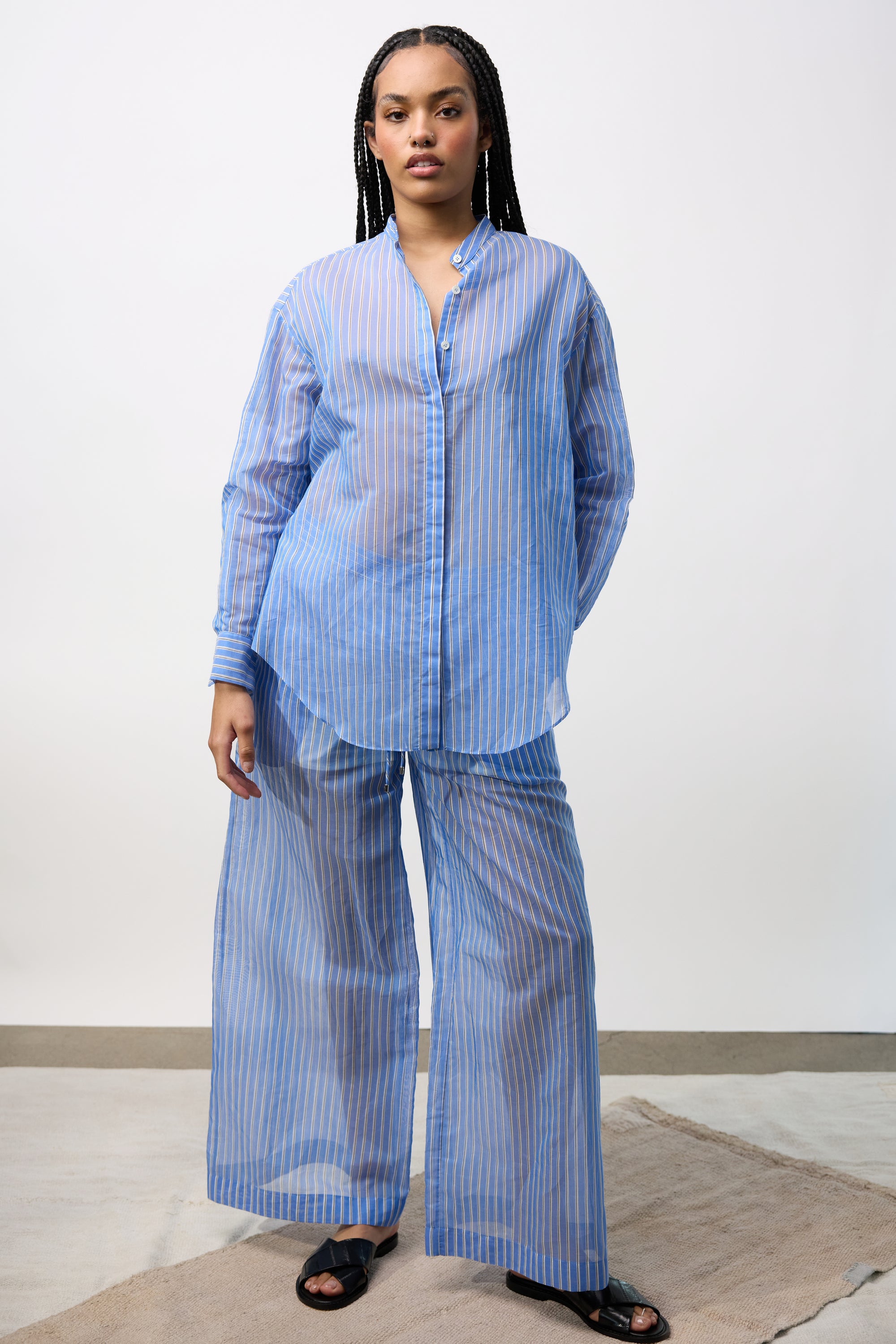 Stripes Cotton/Silk Shirt