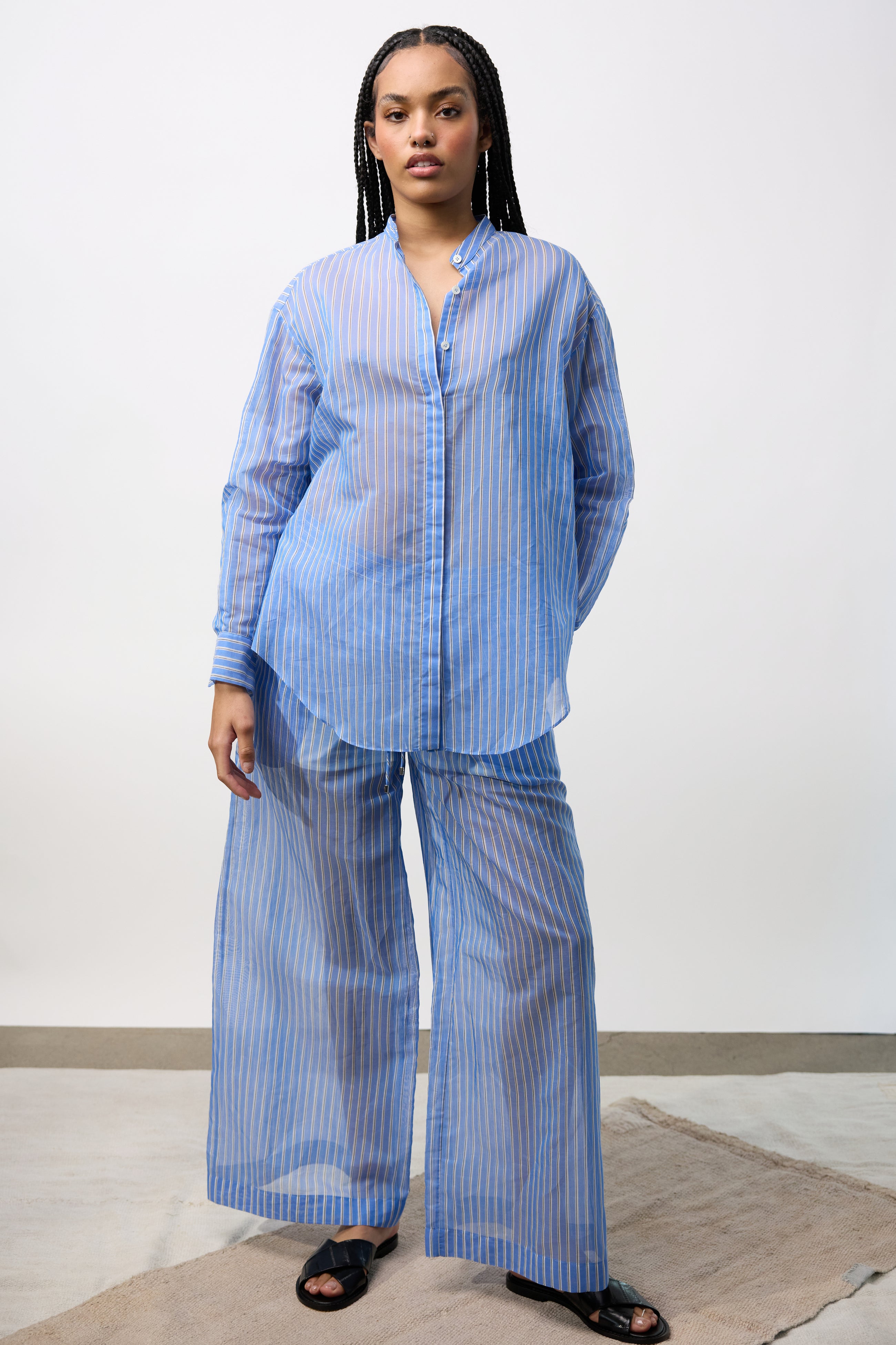 Stripes Cotton/Silk Shirt