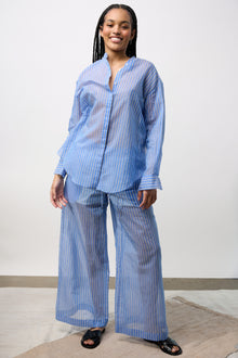 Stripes Cotton/Silk Shirt