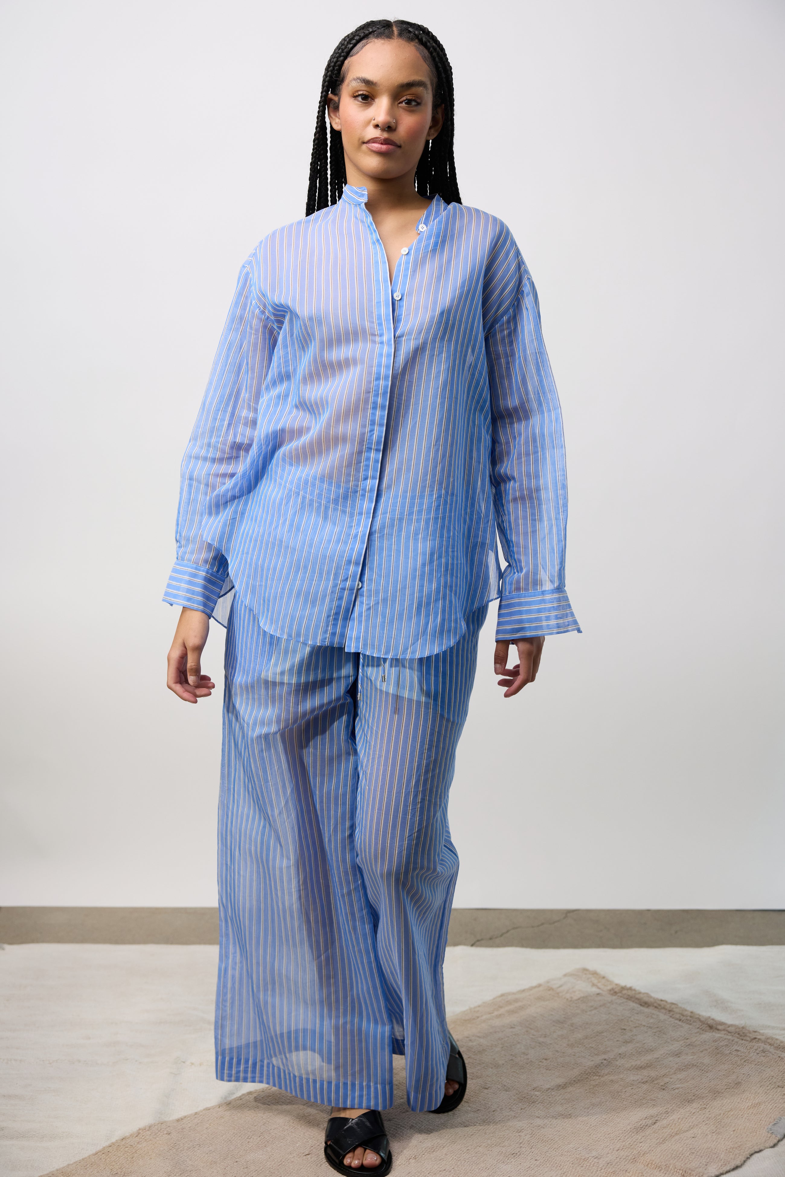 Stripes Cotton/Silk Shirt