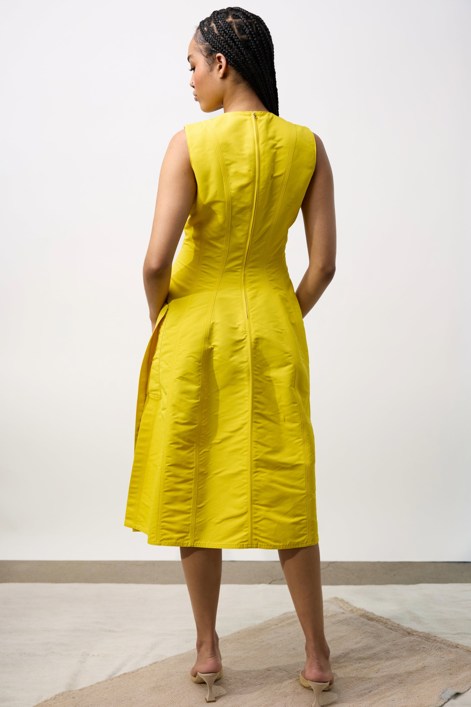 Tech Faille Short Dress
