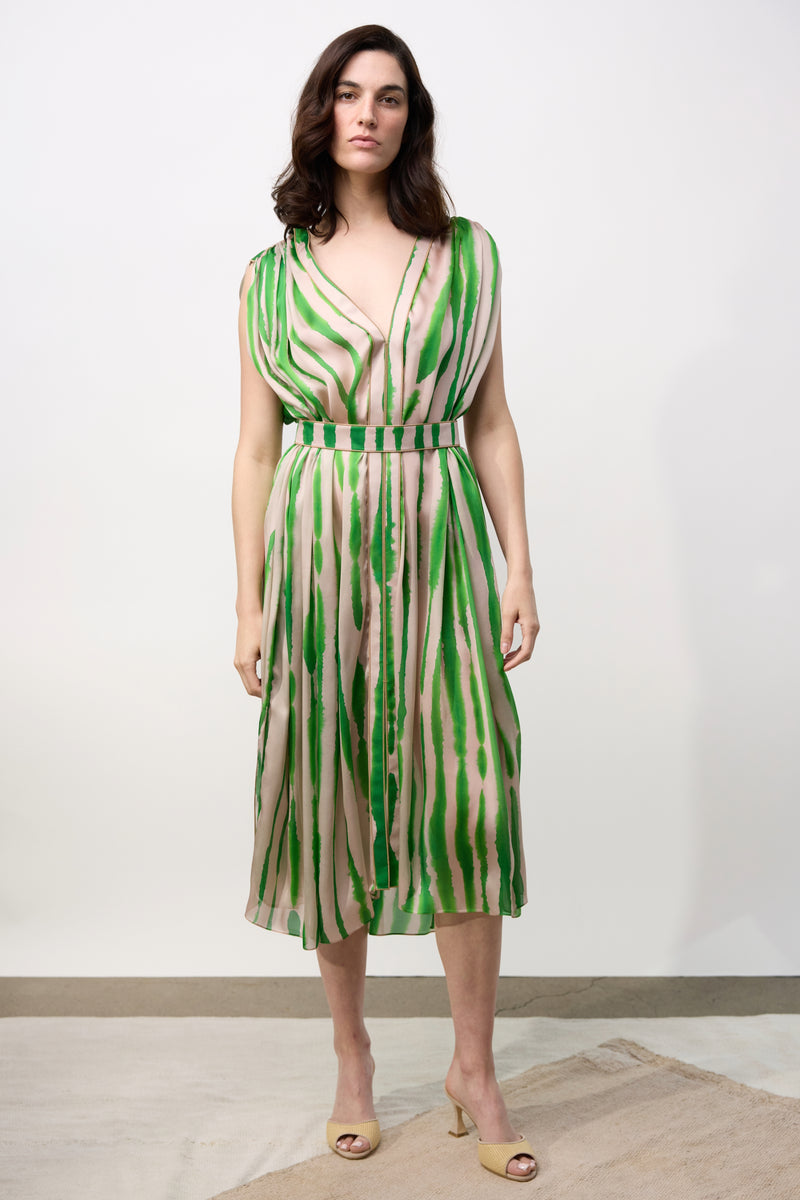 Rorschach Print Short Dress