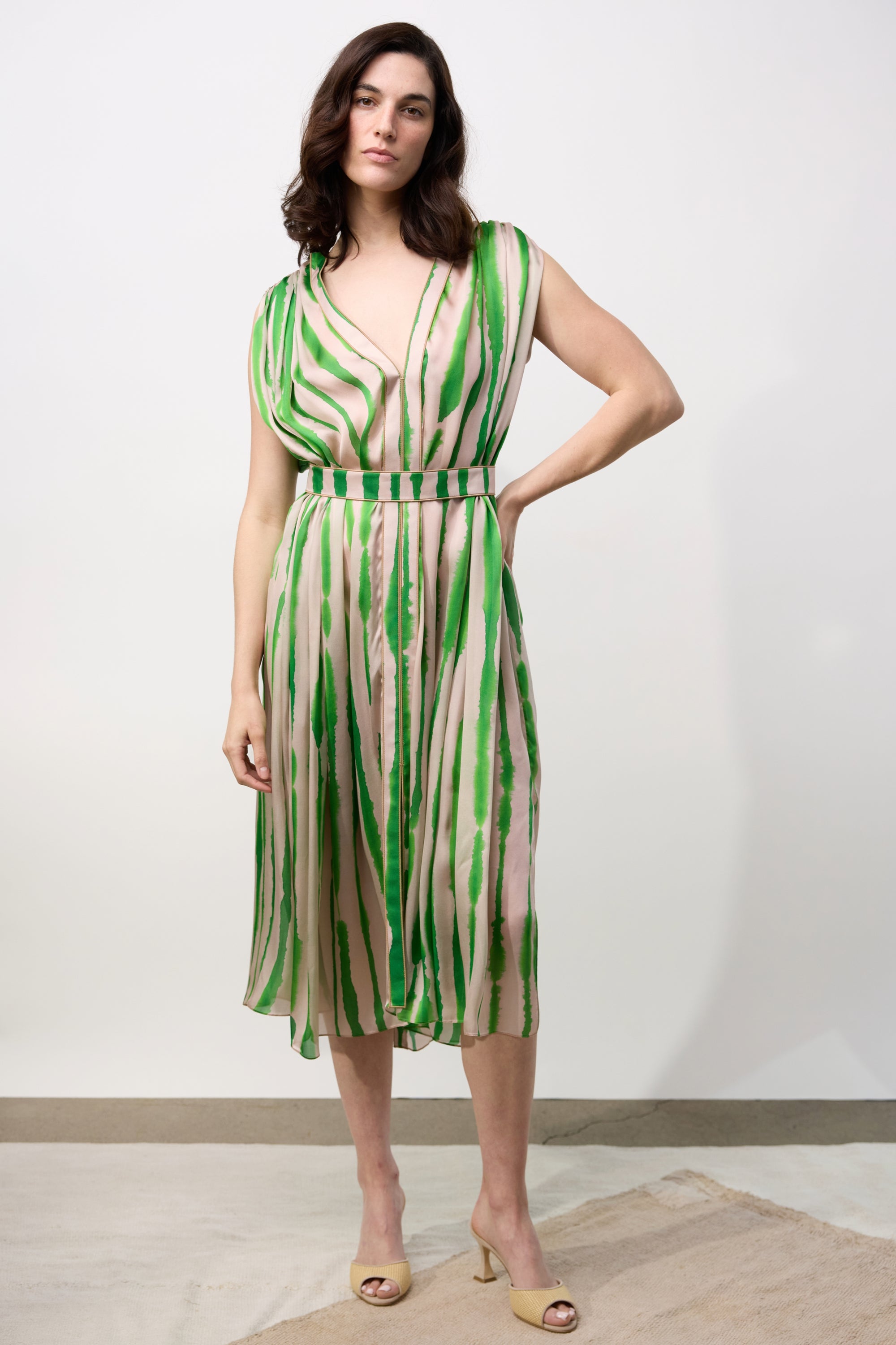 Rorschach Print Short Dress