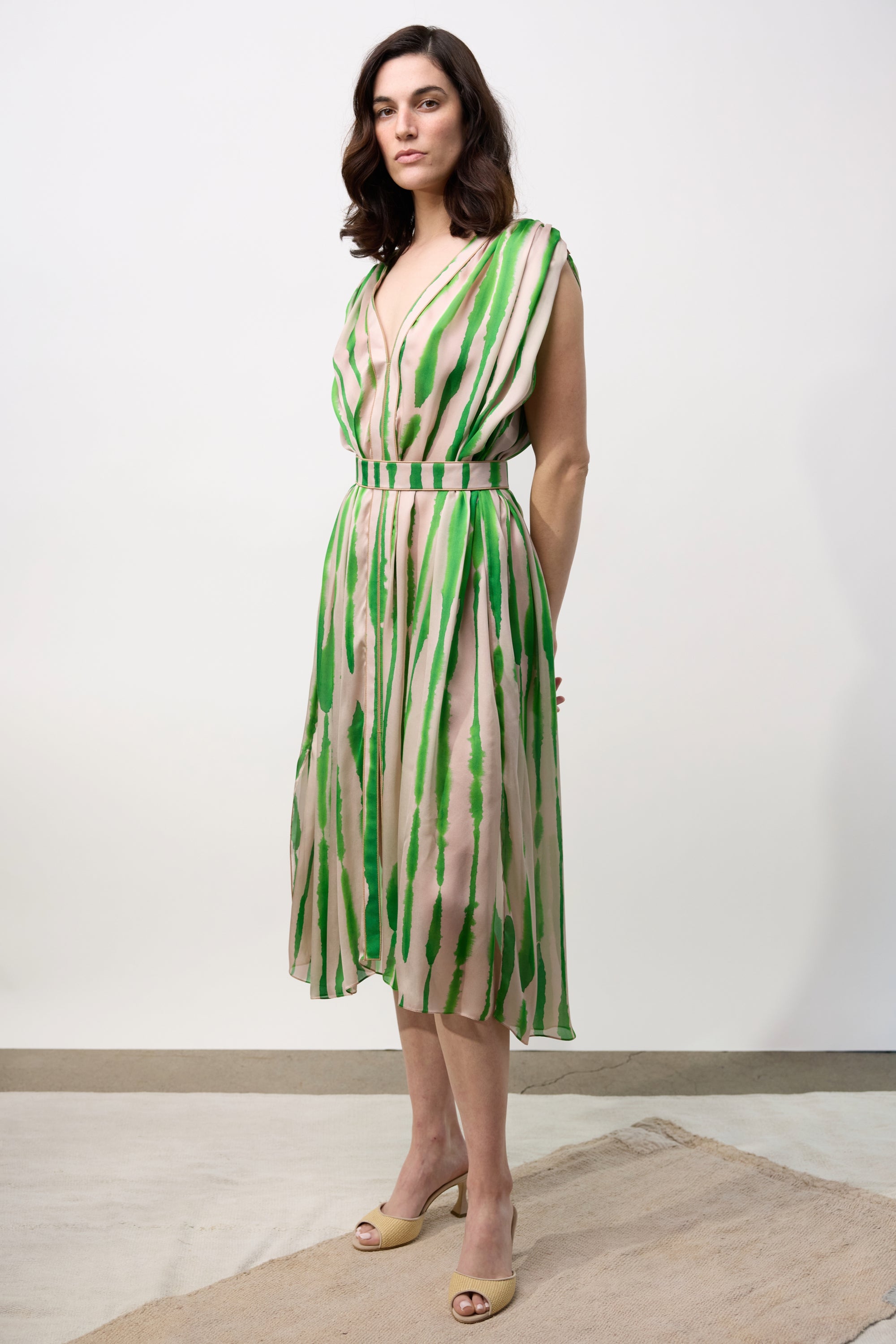 Rorschach Print Short Dress