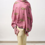 Yaser Shaw Embroidered Shawl - Pink/Floral