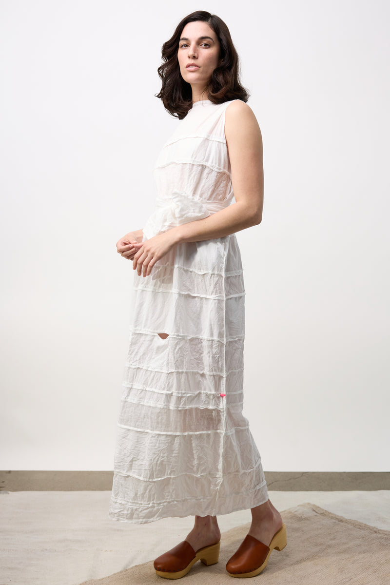 Luciana Mancha Lavato Dress - Bianco