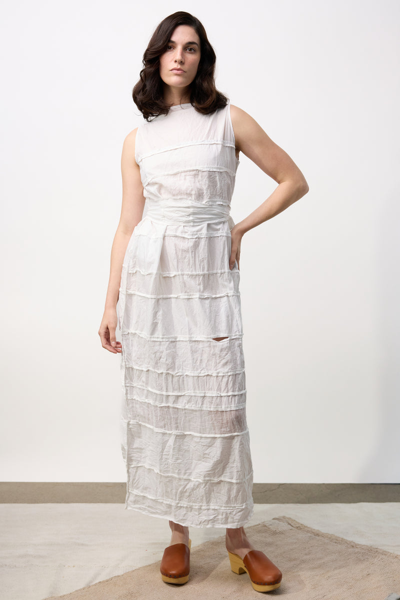 Luciana Mancha Lavato Dress - Bianco