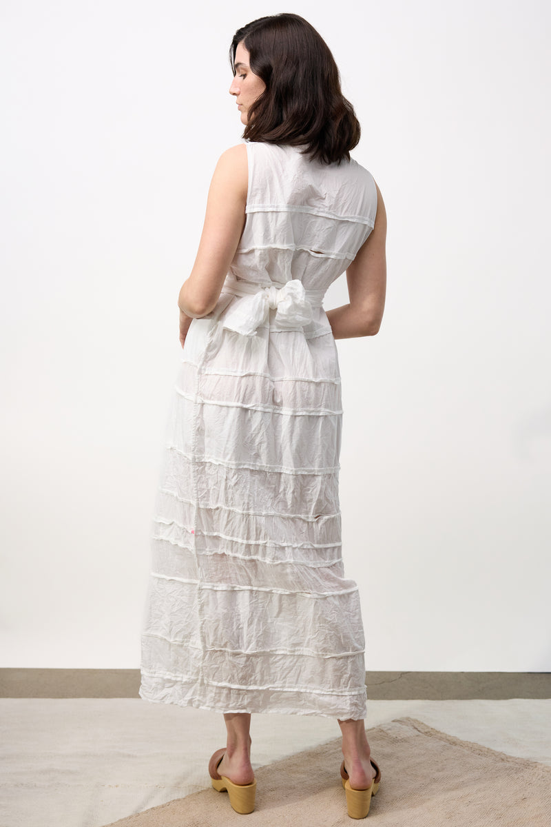 Luciana Mancha Lavato Dress - Bianco