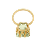 Ileana Makri 18K Yellow Gold Oblong Green Amethyst Ring