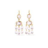 Marie-Hélène De Taillac 20K Yellow Gold Morganite Chandelier Earrings