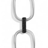 Ileana Makri Strong Link Bracelet with Black Diamonds