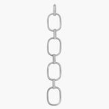Ileana Makri 18K White Gold Strong Link Bracelet with Black Diamonds