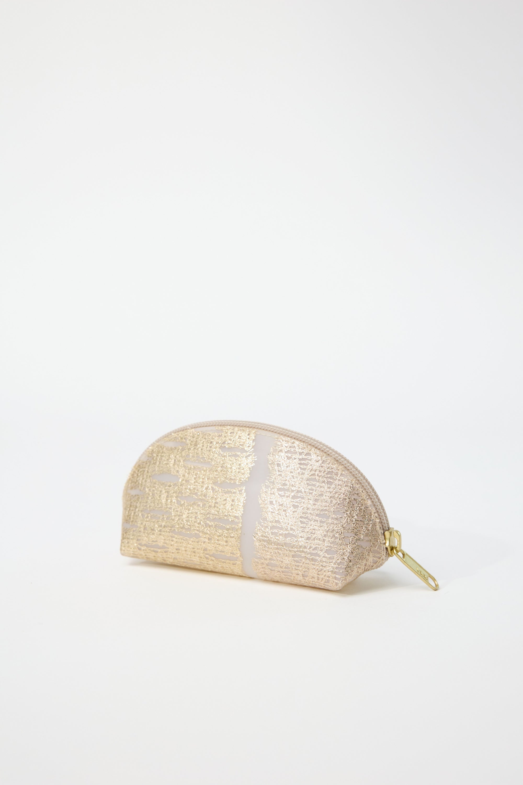 Metallic Small Round Pouch
