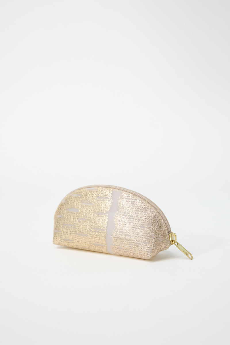 Metallic Small Round Pouch