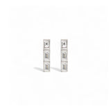 Ileana Makri Thread Baguette Diamond Studs
