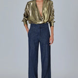 SASUPHI Tuxedo Denim Trousers