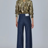 SASUPHI Tuxedo Denim Trousers