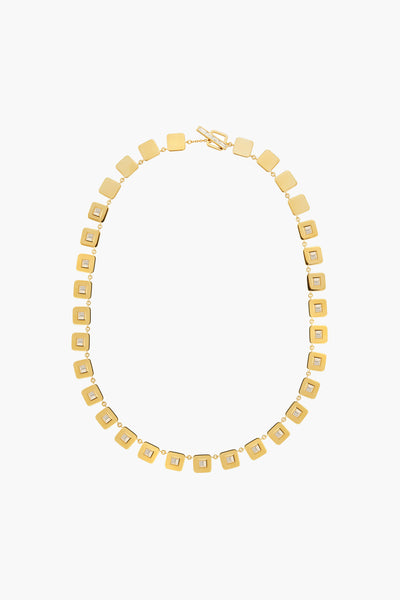 Ileana-Makri-18K-Yellow-Gold-and-Diamond-Tile-Necklace-Amarees