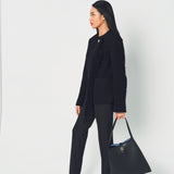 Lanvin Collarless Jacket in Silk, Wool and Polyamide