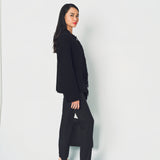 Lanvin Collarless Jacket in Silk, Wool and Polyamide