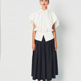 Lanvin Puffy Sleeves Top in Silk