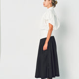 Lanvin Puffy Sleeves Top in Silk