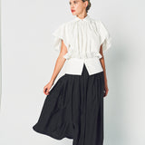 Lanvin Puffy Sleeves Top in Silk