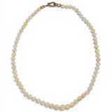 Ileana Makri Faceted Opal Beaded Necklace (40cm)