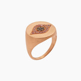 Ileana Makri 18k Rose Gold Satin Dawn Ring