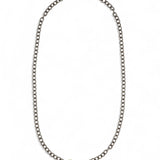 Ileana Makri Oxidized Sterling Chain with 14k Diamond Lock (50cm)