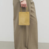 Small To Go Tote Bag in Nubuck - Mustard