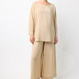 Silk Wide Leg Pants