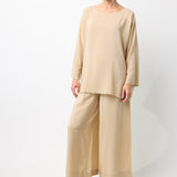 Silk Wide Leg Pants