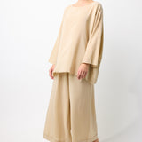 Silk Wide Leg Pants