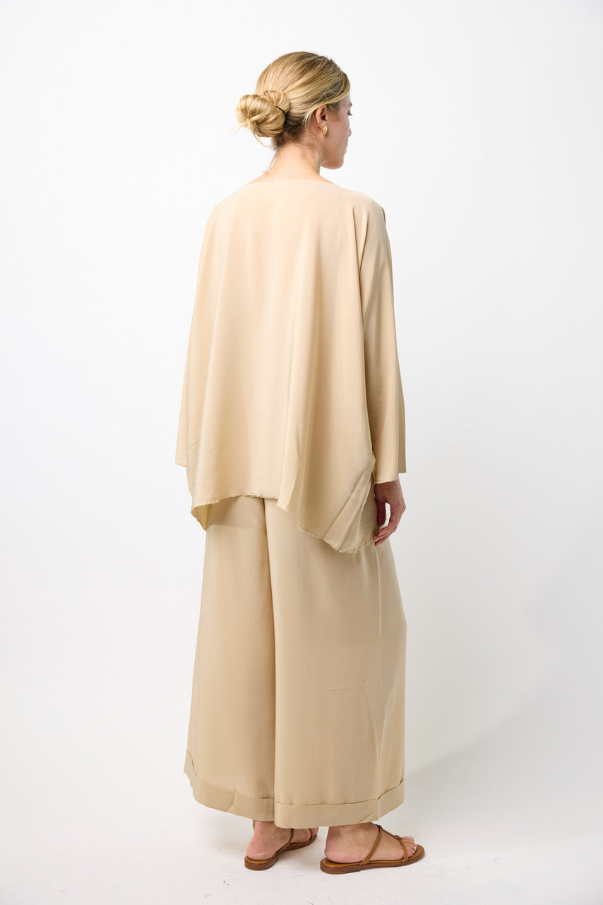 Silk Wide Leg Pants