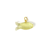 Marie-Hélène de Taillac 22K Yellow Gold Lemon Quartz Fish Pendant