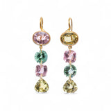 Marie-Hélène De Taillac 22K Yellow Gold Multicolored Pastel Arabella Earrings